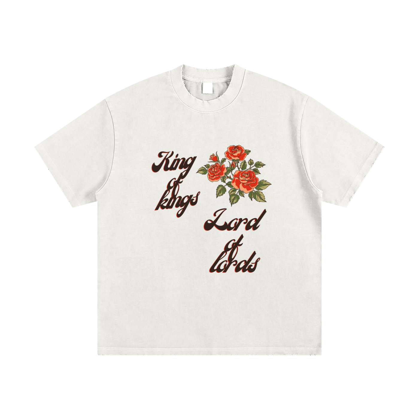Heavyweight Vintage Washed Frayed T-Shirt