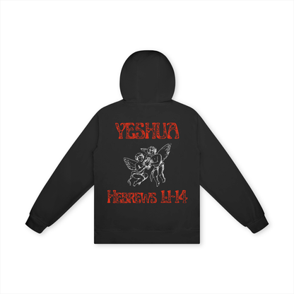 Faithful Red - Unisex Basic 100% Cotton Hoodie - Black