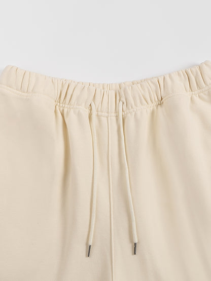 Faithful Blue - Heavyweight Fleece Straight Leg Pants - white