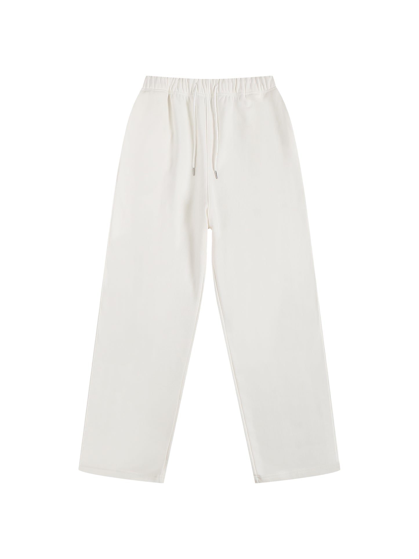 Faithful Blue - Heavyweight Fleece Straight Leg Pants - white